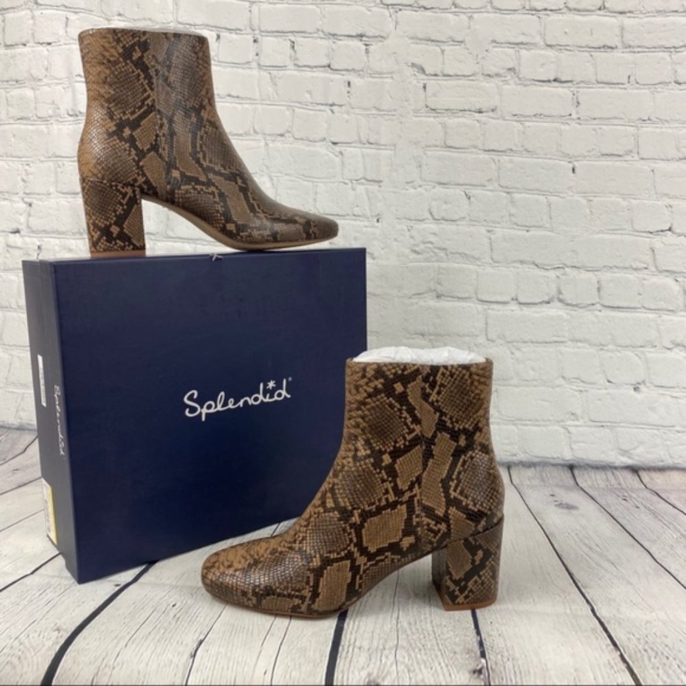 Splendid Heather III Snakeskin-Embossed Leather